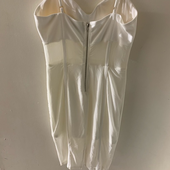 The Vintage Shop White Cocktail Dress With Mesh - Picture 2 of 3